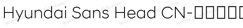 Hyundai Sans Head CN字体转换